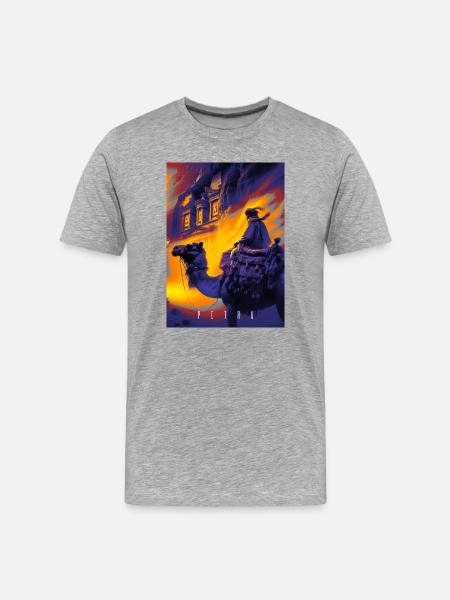 Petra Bedouin - Men's Premium Organic T-Shirt - heather grey