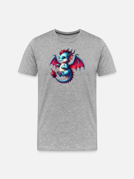 Dragon - T-shirt bio Premium Homme - gris chiné