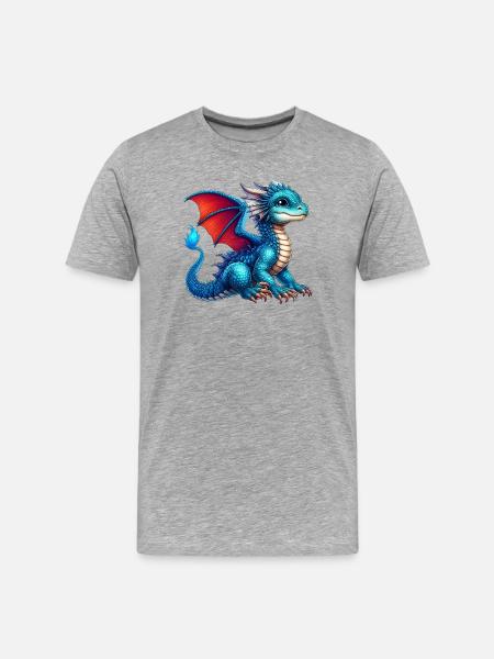 Dragon - T-shirt bio Premium Homme - gris chiné