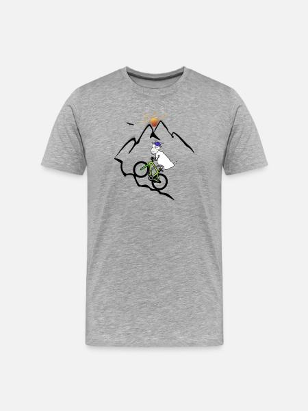 VTT chèvre - T-shirt bio Premium Homme - gris chiné