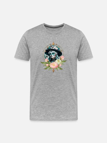 Stunning woman - Men's Premium Organic T-Shirt - heather grey