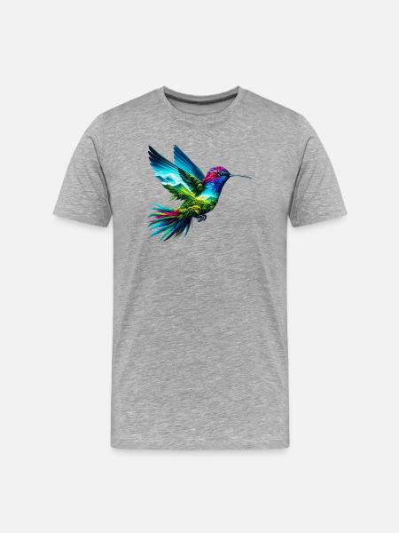 Colibri - T-shirt bio Premium Homme - gris chiné