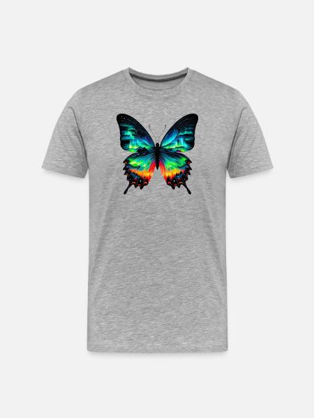 Papillon - T-shirt bio Premium Homme - gris chiné