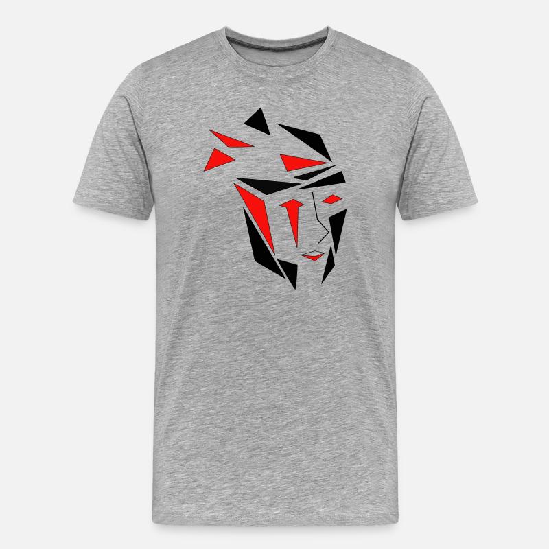 Kintsugi - Männer Premium Bio T-Shirt - Grau meliert