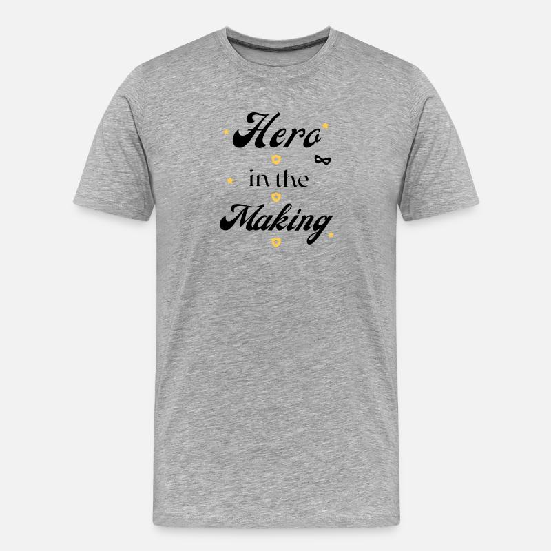 Galaxie Wächter Design - Männer Premium Bio T-Shirt - Grau meliert