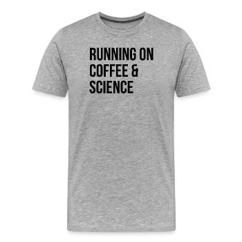 Science - Men's Premium Organic T-Shirt - heather grey - Front - Damien (186cm)