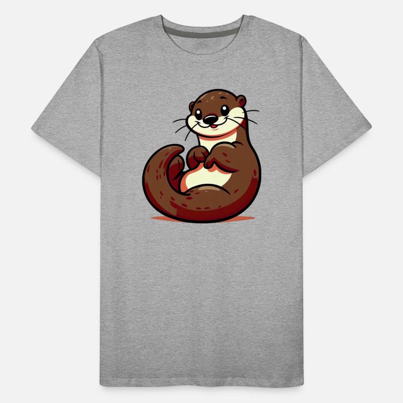 Otter Männer Premium Bio T-Shirt