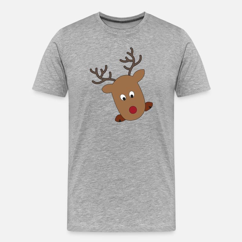 Weihnachten - Männer Premium Bio T-Shirt - Grau meliert