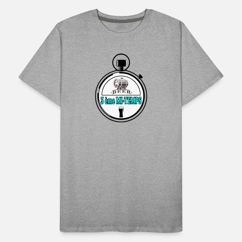 3e Helft Mannen premium biologisch T-shirt