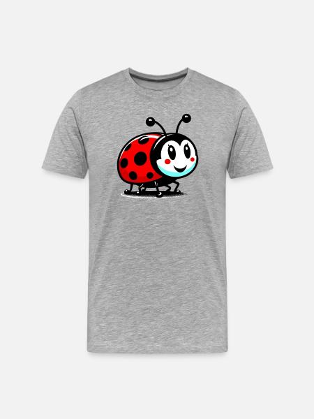 Ladybird - Men's Premium Organic T-Shirt - heather grey