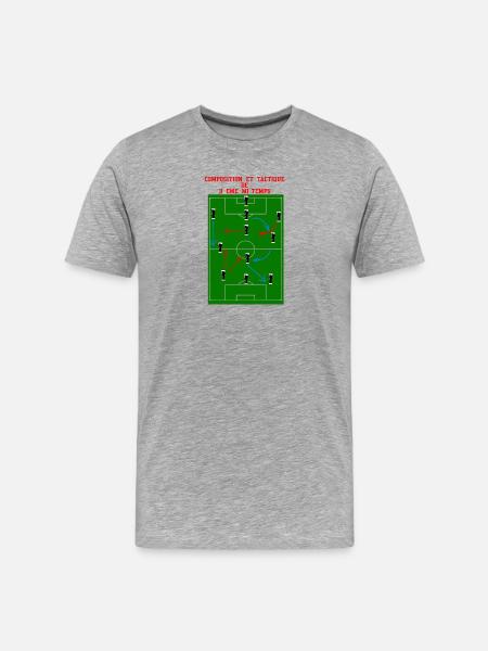 3rd Half - Men's Premium Organic T-Shirt - heather grey