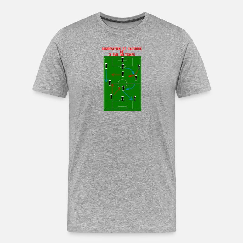 3rd Half - Men's Premium Organic T-Shirt - heather grey