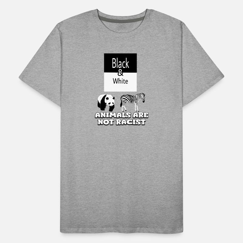 Black & White Men's Premium Organic T-Shirt