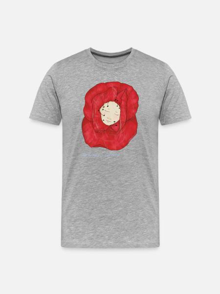 A poppy's lullaby - Men's Premium Organic T-Shirt - heather grey