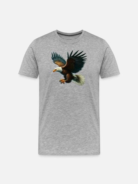 Aigle - T-shirt bio Premium Homme - gris chiné