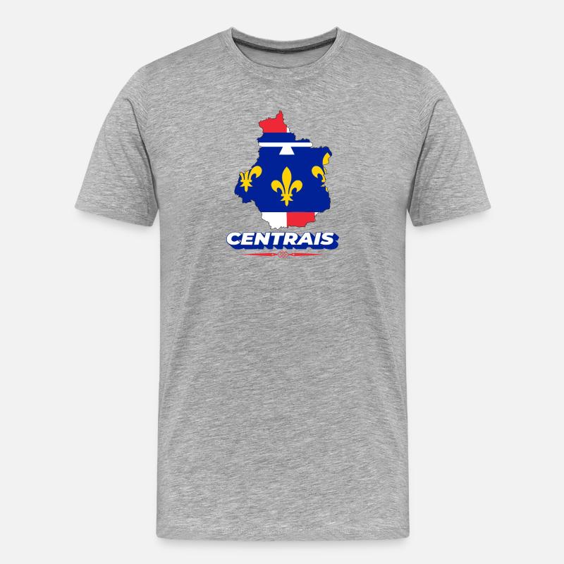 Zentris - Männer Premium Bio T-Shirt - Grau meliert