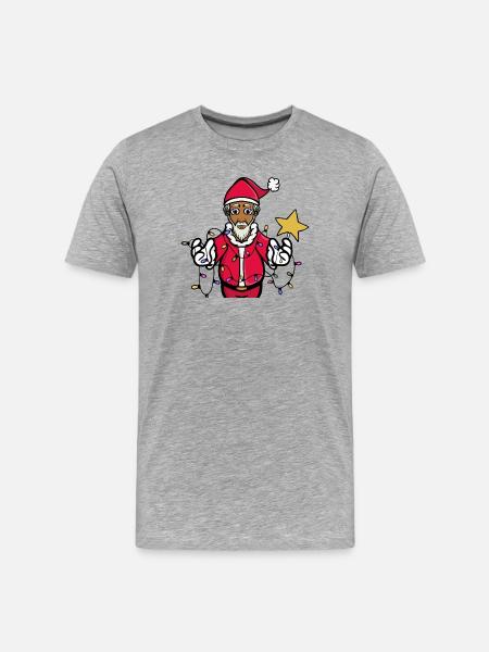 A bright Santa Claus - Men's Premium Organic T-Shirt - heather grey