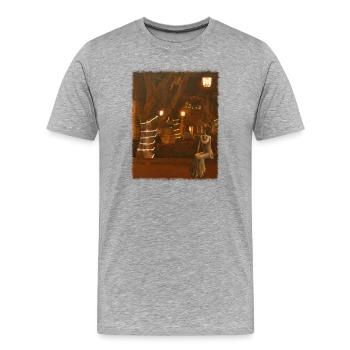 Night outing to La Catrina - Men's Premium Organic T-Shirt - heather grey - Front - Damien (186cm)