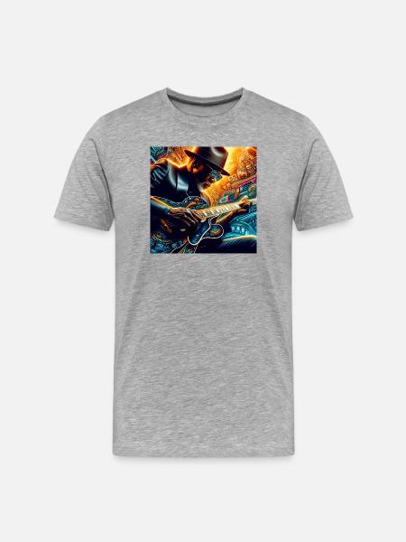 Bluesman - Men's Premium Organic T-Shirt - heather grey