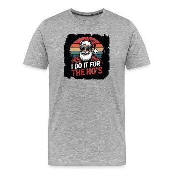 Je le fais pour les Ho s - T-shirt bio Premium Homme - gris chiné - Devant - Damien (186cm)