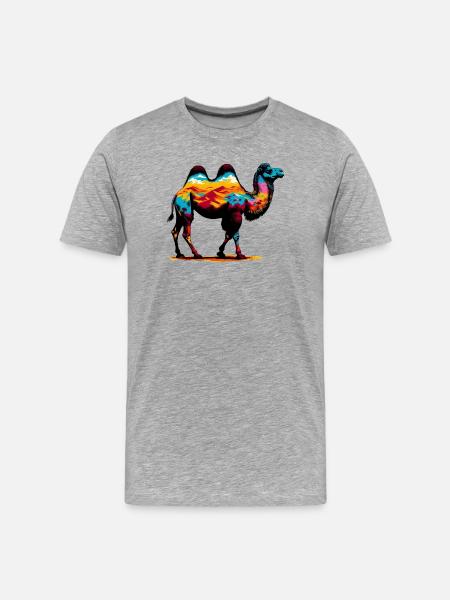 Camel - Men's Premium Organic T-Shirt - heather grey