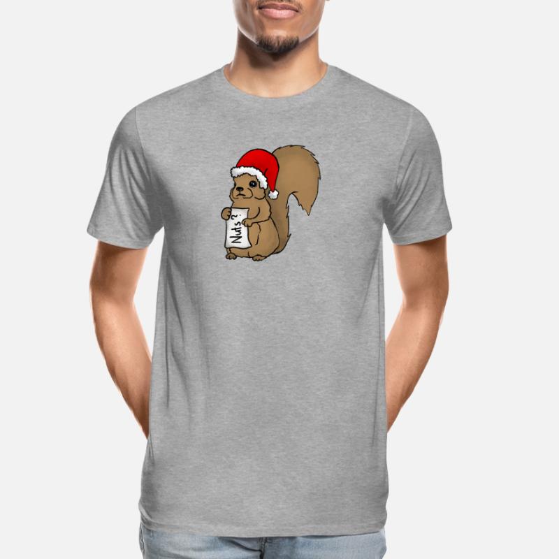 Weihnatchtshörnchen Männer Premium Bio T-Shirt