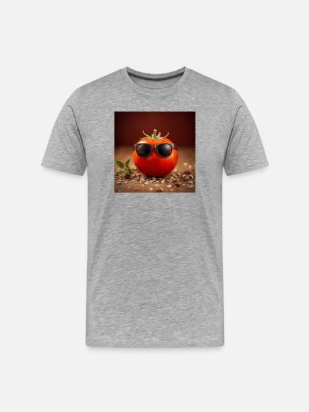 Tomate stylée - T-shirt bio Premium Homme - gris chiné