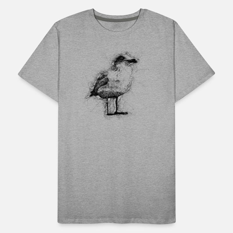 Möwe Männer Premium Bio T-Shirt
