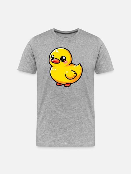 Duckling Duck Duck Duck - Men's Premium Organic T-Shirt - heather grey