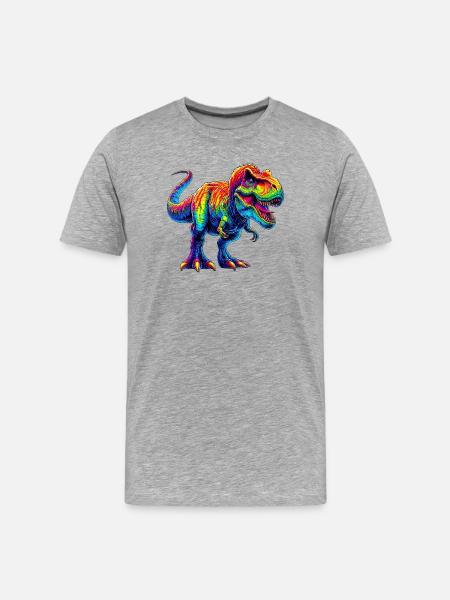 Dinosaure - T-shirt bio Premium Homme - gris chiné
