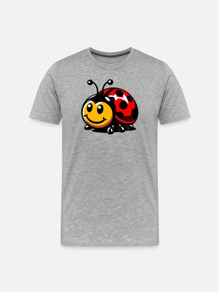 Ladybird - Men's Premium Organic T-Shirt - heather grey