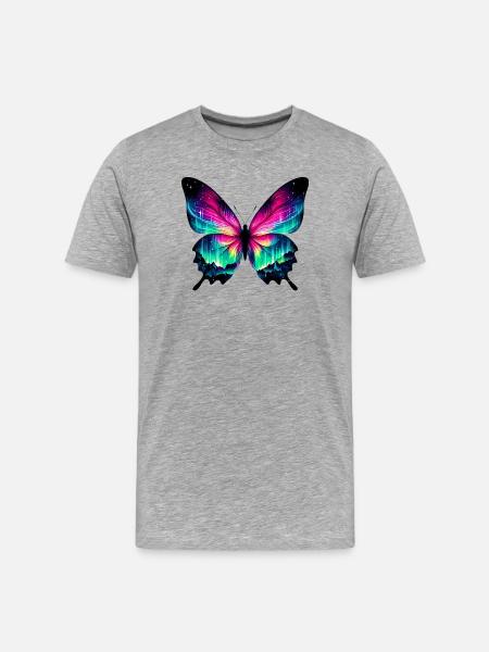 Papillon - T-shirt bio Premium Homme - gris chiné