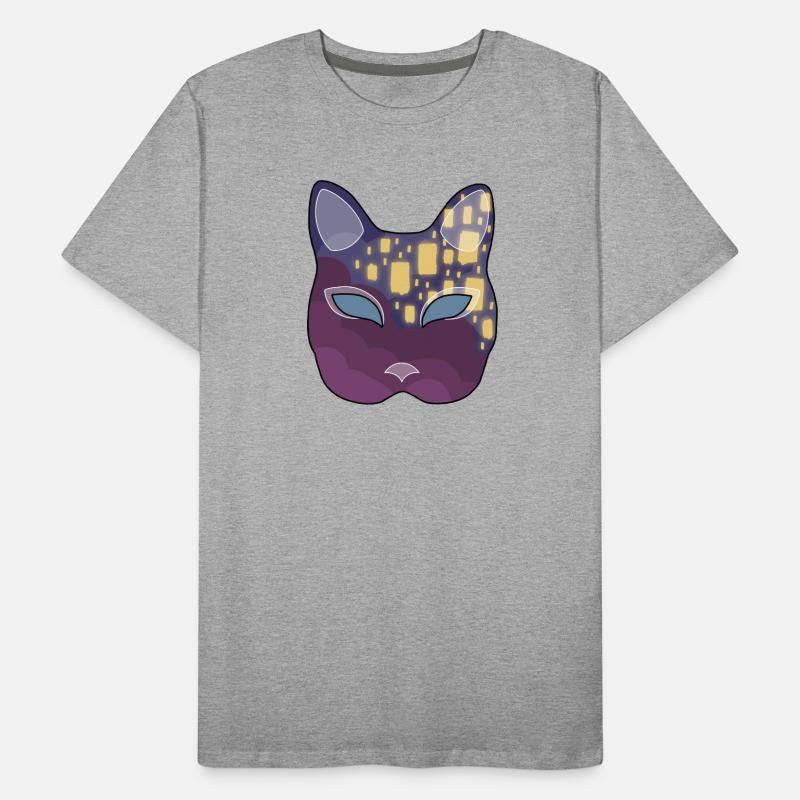 Lantern Neko Mask Men's Premium Organic T-Shirt