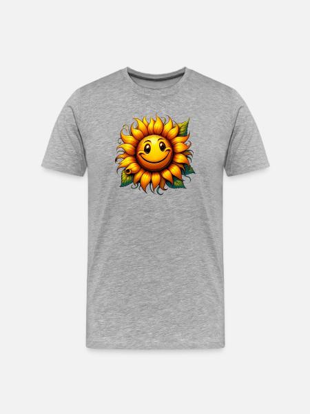 Sunflower - Men's Premium Organic T-Shirt - heather grey