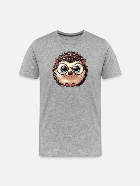 Hérisson - T-shirt bio Premium Homme - gris chiné
