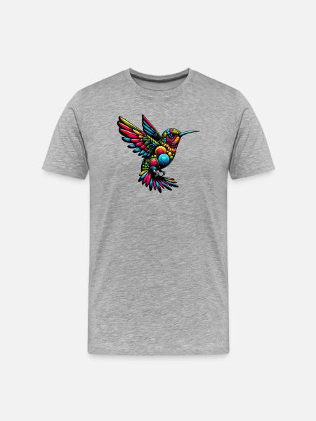 Colibri - T-shirt bio Premium Homme - gris chiné