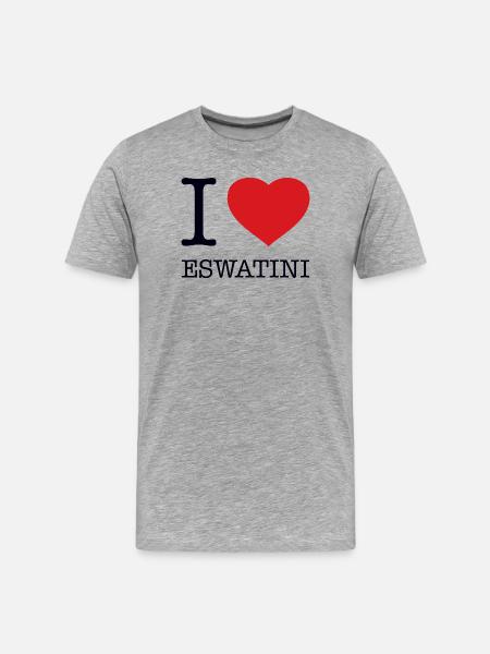 I LOVE ESWATINI - Men's Premium Organic T-Shirt - heather grey