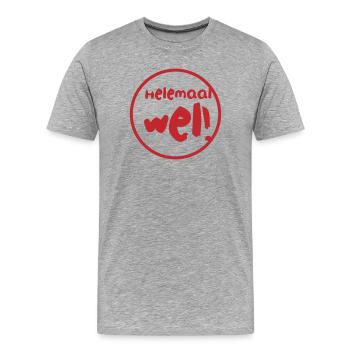 17 Quite a lot! - Men's Premium Organic T-Shirt - heather grey - Front - Damien (186cm)
