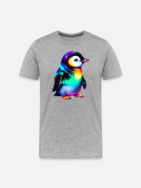 Pingouin - T-shirt bio Premium Homme - gris chiné