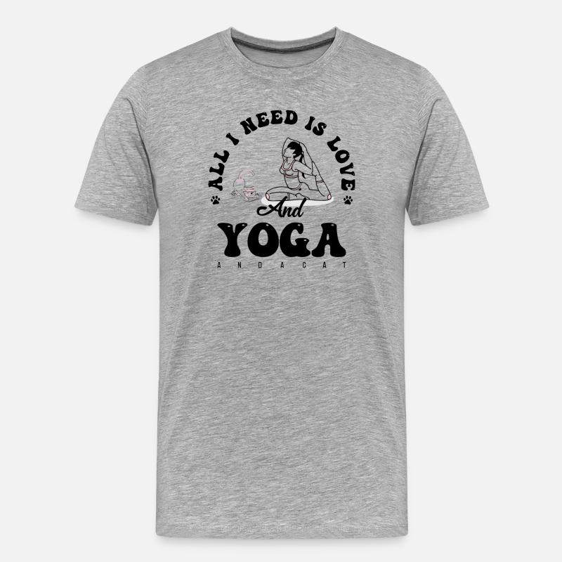 Mitternachts-Nickerchen-Silhouette - Männer Premium Bio T-Shirt - Grau meliert