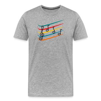 1. 1 year. 1st ANNIVERSARY. 1 YEAR ANNIVERSARY - Men's Premium Organic T-Shirt - heather grey - Front - Damien (186cm)