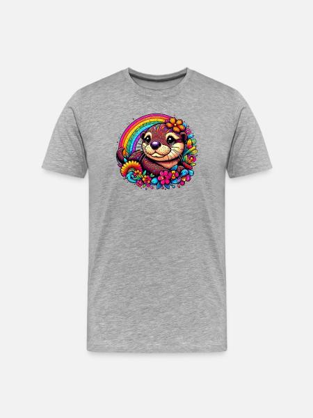 Otter - Men's Premium Organic T-Shirt - heather grey