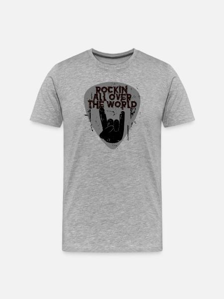 Rock'n'Roll - Men's Premium Organic T-Shirt - heather grey