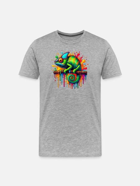 Caméléon - T-shirt bio Premium Homme - gris chiné
