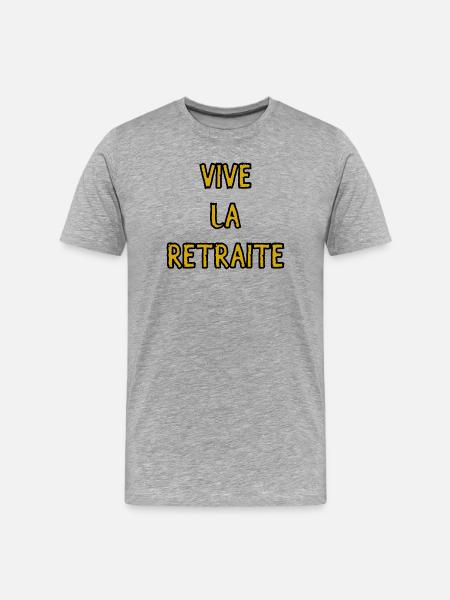 RETIREMENT. HOLIDAY. RETIREMENT. RETIRED - Men's Premium Organic T-Shirt - heather grey