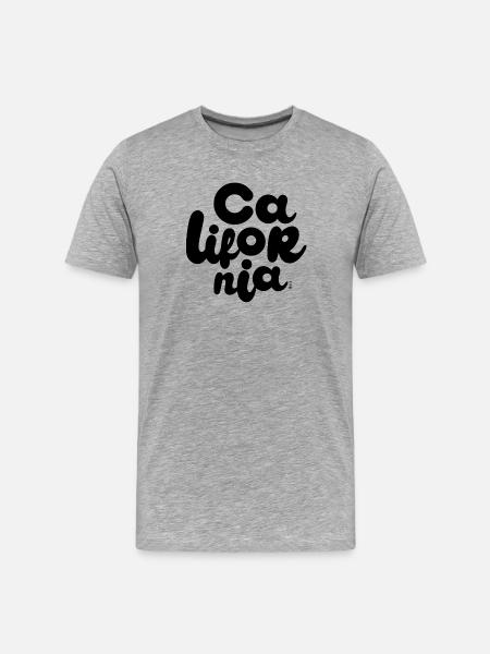 California - Men's Premium Organic T-Shirt - heather grey