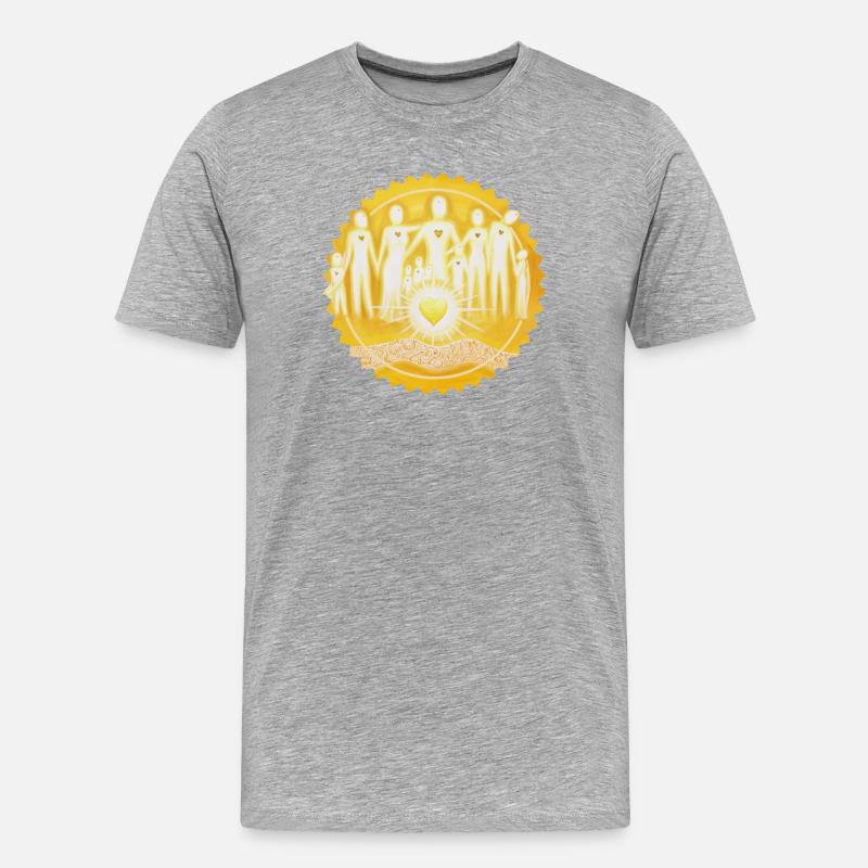 Stargate LightPeople Sun - Sonja Ariel - T-shirt bio Premium Homme - gris chiné