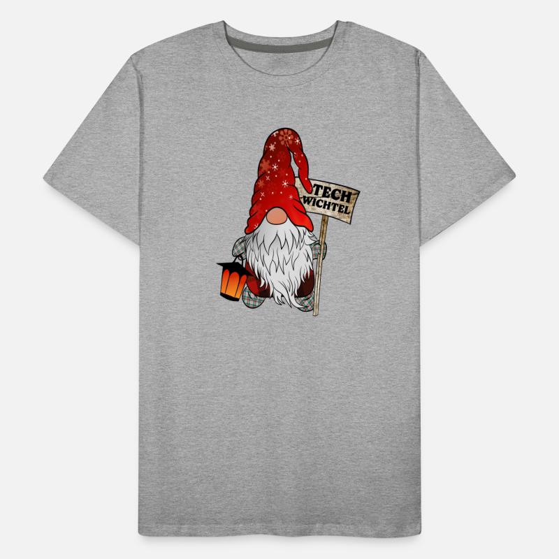 Tech Gnome – IT Christmas Gnome Men's Premium Organic T-Shirt