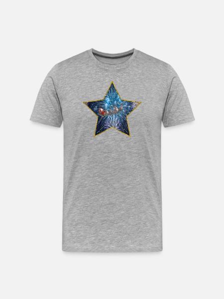 merry christmas version 3 - Men's Premium Organic T-Shirt - heather grey