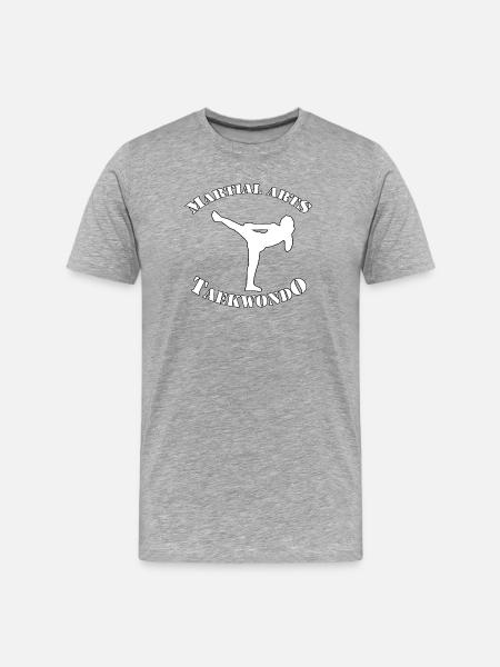 Taekwondo - T-shirt bio Premium Homme - gris chiné